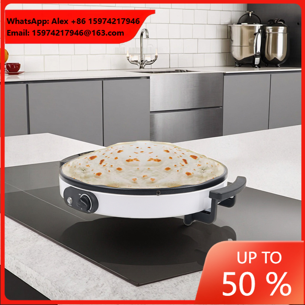 Crepe Maker Non Stick - Mesin Pembuat Crepe Gursaan Otomatis 2000W