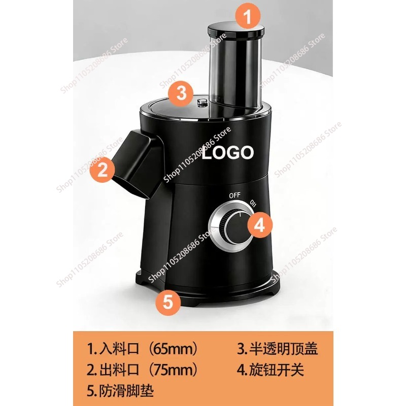 Food Processor Large - Pemotong Sayuran Elektrik, Pengolah Makanan Otomatis