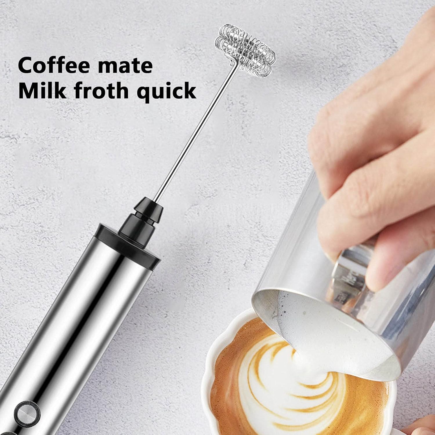 Kitchen Appliances Restaurant - Pengaduk Susu Elektrik Genggam 3 in