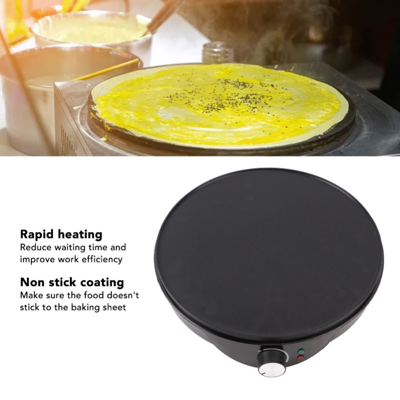 Crepe Maker Non Stick - Pembuat Crepe Anti Lengket 12 Inci