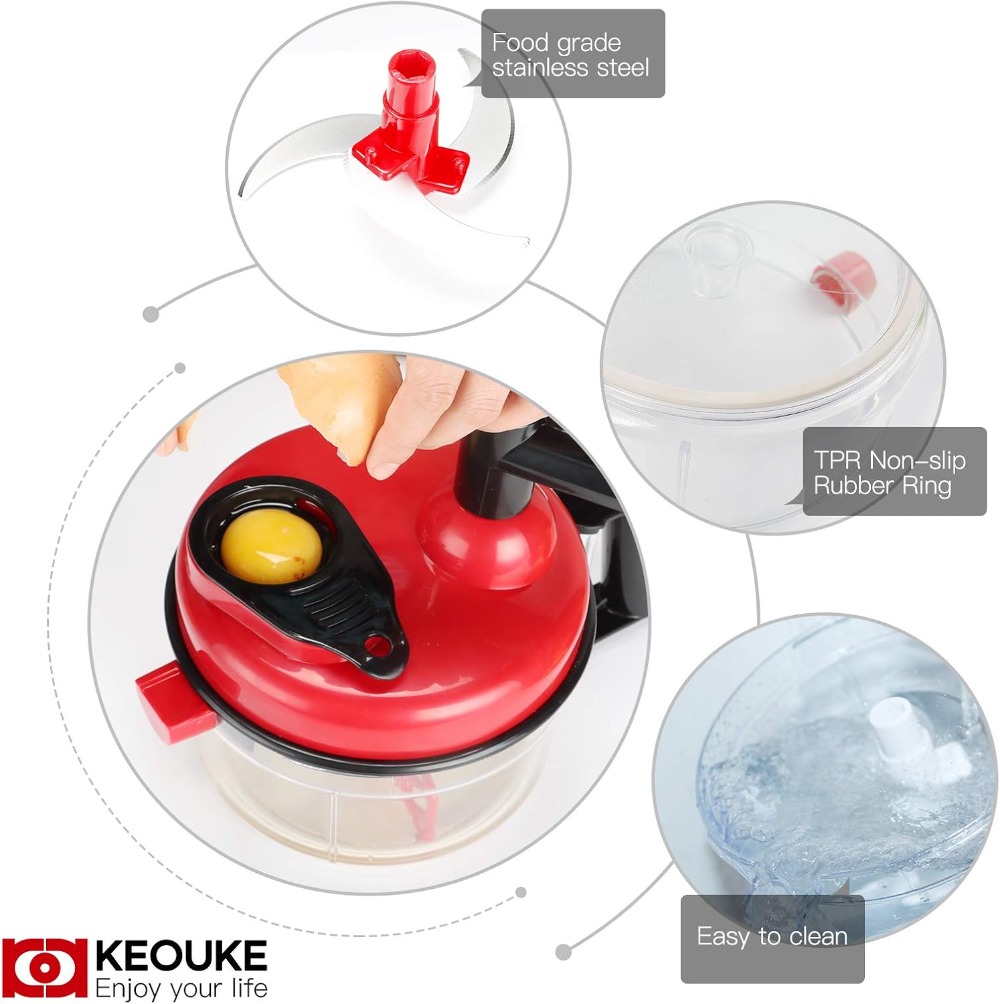 Penggiling Makanan Manual - Pe - Food Processor Large ulasan dan harga