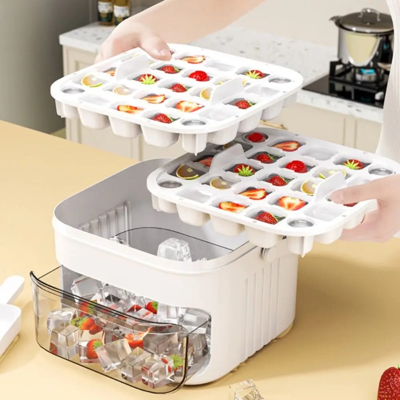 Mesin Es Batu 50 Kubus Kapasit - Food Processor Large ulasan dan harga