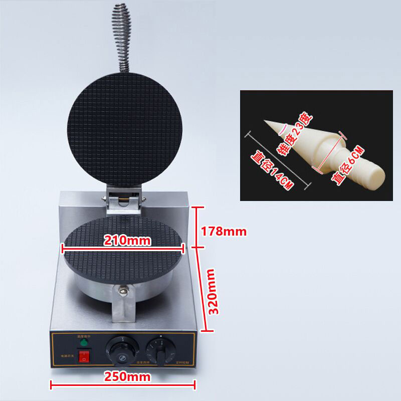 Pembuat Cone Es Krim Komersial - Crepe Maker Non Stick ulasan dan harga