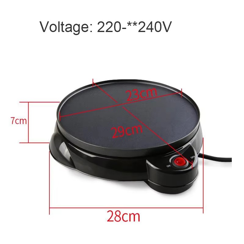 220V 650W Pembuat Krep Listrik - Crepe Maker Non Stick ulasan dan harga