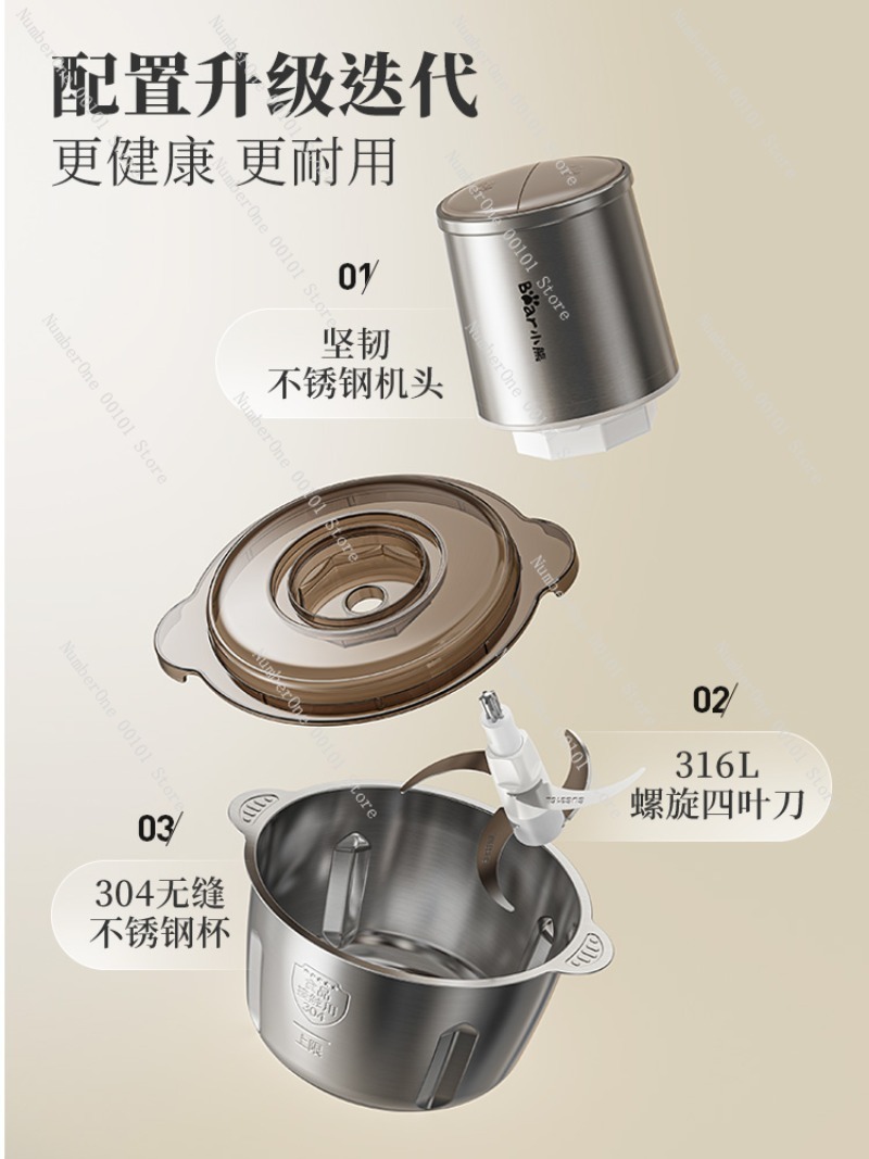 Penggiling Daging Baja Tahan K - Food Processor Large ulasan dan harga
