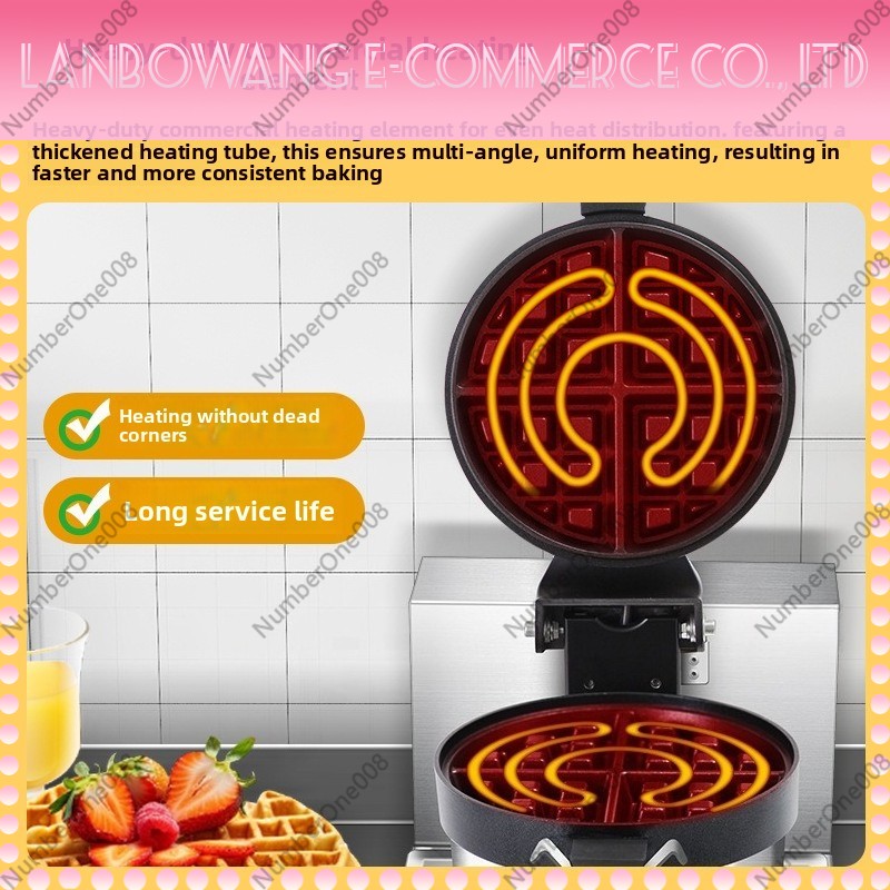 Pembuat Waffle Putar Anti Leng - Crepe Maker Non Stick ulasan dan harga