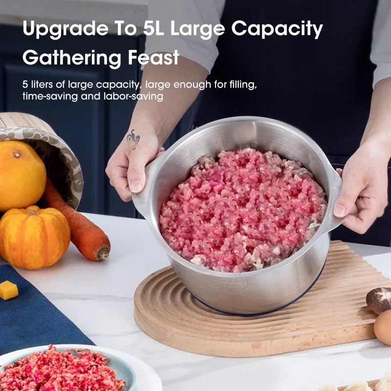 Penggiling Daging Elektrik 5L  - Food Processor Large ulasan dan harga