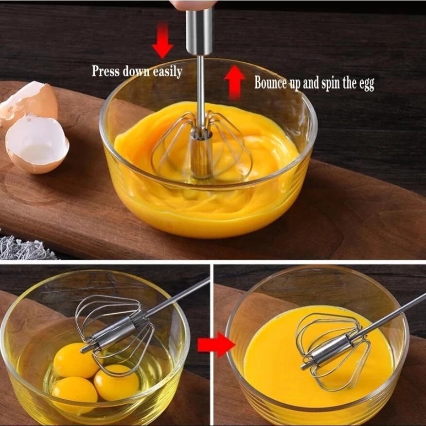 1/3 Buah Pengocok Telur Baja T - Kitchen Appliances Restaurant ulasan dan harga