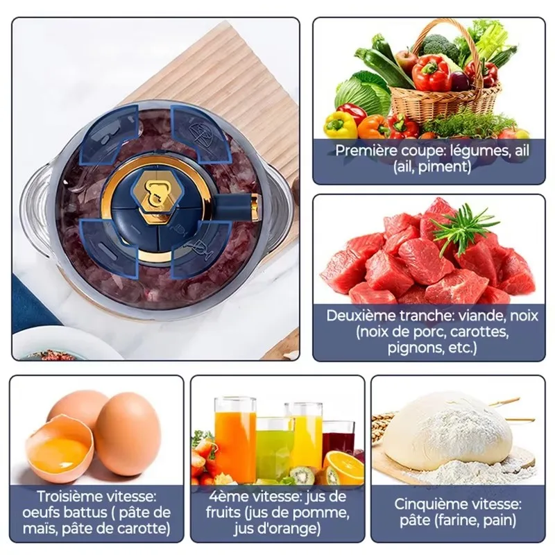 Penggiling Daging Listrik Kapa - Food Processor Large ulasan dan harga